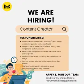 Content Creator (Tangerang)