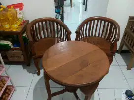 meja kursi kayu