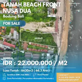 Dijual Tanah Pinggir Pantai Pasir Putih Di Nusa Dua - Bali