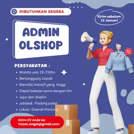 DIBUTUHKAN SEGERA Lowongan Kerja Admin Packing untuk Toko MarketPlace