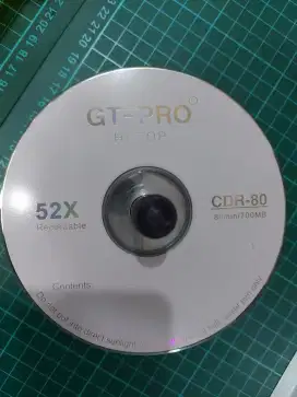 CD Kosong GT-PRO 700MB (30 Keping Take All)