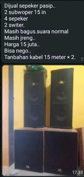 Speaker pasif Nego sambil Ngopi dirumah