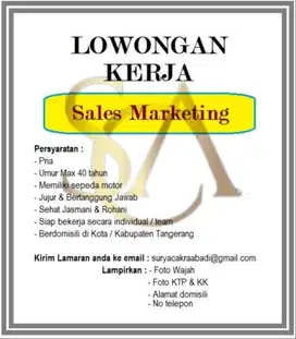 Lowongan Kerja Sales