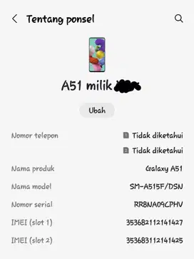 Samsung a51 6/128 batangan