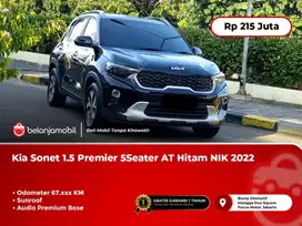 [ SUNROOF ] Kia Sonet 1.5 Premier 5Seater AT Hitam NIK 2022 2023