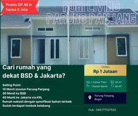 Rumah subsidi dekat stasiun parung panjang