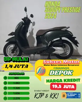 HONDA SCOOPY PRESTIGE TAHUN 2024 CASH CREDIT TUKER TAMBAH TAMPUNG GAN