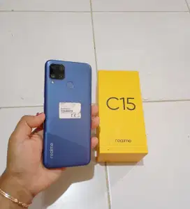 Realme c15 ram 4/64 fullset+softcase!.