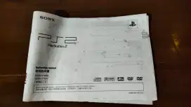 Buku manual Ps2 Original japan