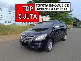 TOYOTA INNOVA 2.0 E UPGRADE G MT 2014 HITAM PROMO MURAH DP MINIM 5 JT