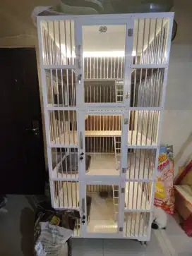 Kandang kucing 90x60x180 3tingkat 3kamar