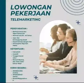 Lowongan telemarketing Bank DBS