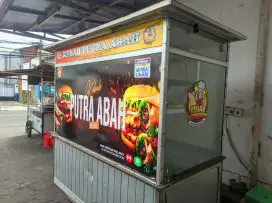 Gerobak kebab full set dengan alat