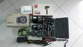 Nikon D90 dan Canon 7d bonus Zhiyun crane M2