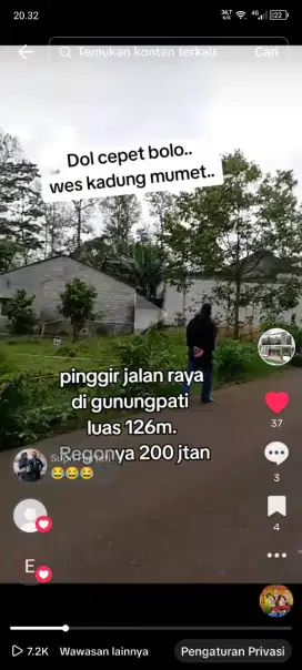 Tanah murah gunungpati pinggir jalan raya