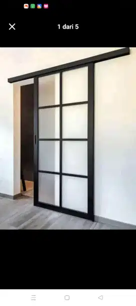 Jual kusen pintu satu dan pintu dua dari bahan aluminium dan kayu
