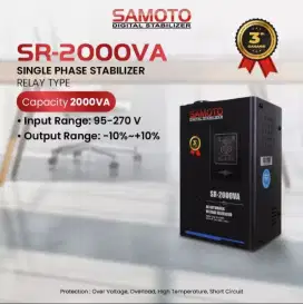 Stabilizer SAMOTO 2000 AVR Stabilizer Relay Type SR2Kva
