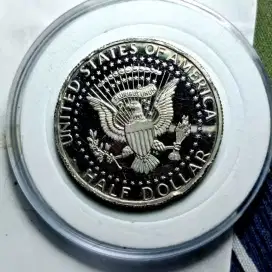 Koin PROOF JF KENNEDY 1/2 DOLLAR AMERIKA KOLEKSI KUNO MURAH