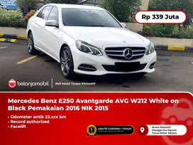 [ KM 22RB ] Mercedes Benz E250 Avantgarde AVG White on Black 2015/2016