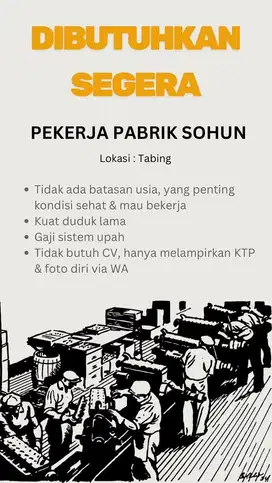 Loker Pabrik Sohun