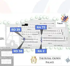 DIJUAL RUKO KOMERSIAL THE ROYAL CROWN PALACE LOKASI STRATEGIS