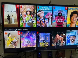 Tv LED Changhong 43 Inchi free android box + STB (netflix 4k dll)