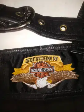 Celana kulit koboi Harley Davidson size 28