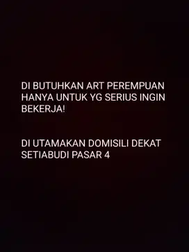 DI BUTUHKAN ART WANITA