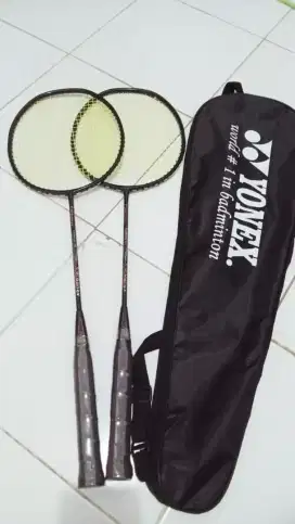 Raket yonex sepasang & tas