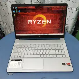 HP 15 Ryzen 5-5500 FHD 8GB/256GB SSD Batre Awet Normal siap pakai