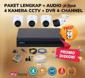 paket cctv dahua audio 2mp