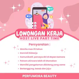 Lowongan Host Live Part-Time