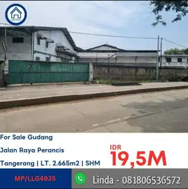 LELANG 9DESEMBER 2024 GUDANG DI JALAN PERANCIS  KOSAMBI KAB.TANGERANG