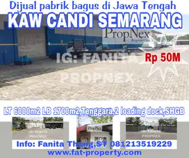 Dijual pabrik di dlm kawasan industri Candi Gatot Subroto;Semarang