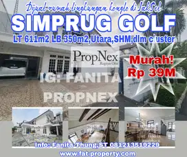 Wow komplek konglo Dijual rumah di dlm cluster elite di Simprug Golf,