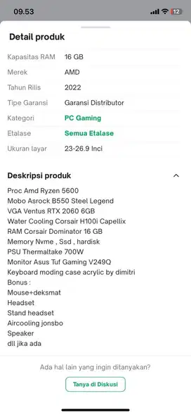 Pc Gaming dan Monitor 144hz