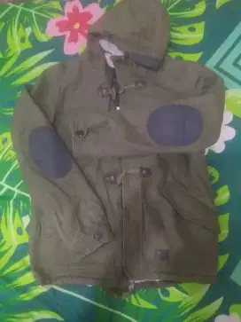 Parka Pull & Bear Olive (L)