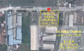 Tanah Komersial 1 Ha MURAH Jl Raya Rengas Cikarang