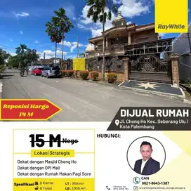 DIJUAL RUMAH DI PALEMBANG, DEKAT MASJI CHENG HO