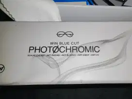 Win blue cut photochromic kacamata anti radiasi, anti UV dan blueray