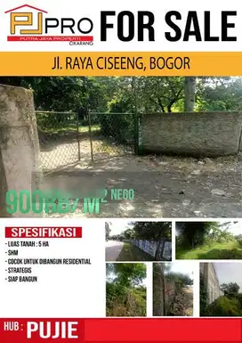 DIJUAL KAVLING JL.CISEENG, BOGOR