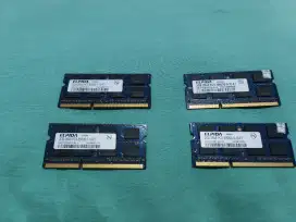 Ram Laptop DDR3 @2Gb sebanyak 4 pcs