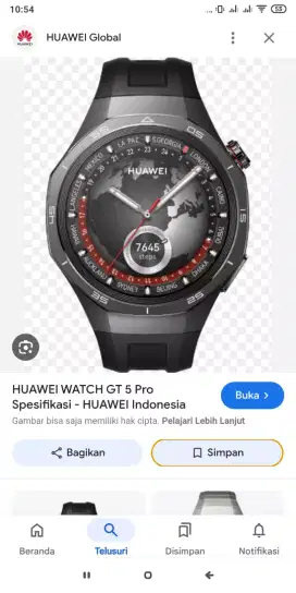 Jam Huawei GT 5 pro