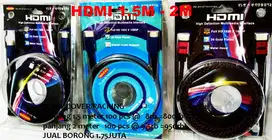 HDMI 1.5M -2M COVER/PACKING  JUAL BORONGAN KABEL HDMI  panjang 1.5 m