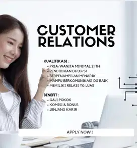 Lowongan : Customer Relations