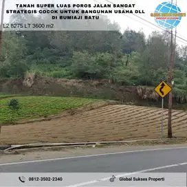 TANAH KEBUN SUBUR SETRATEGIS HARGA ISTIMEWA DI BUMIAJI KOTA BATU.