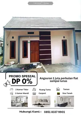 Rumah Dekat Kota Malang, Harga Terjangkau Tanpa DP!