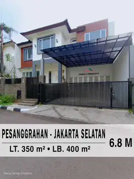 Rumah Mewah Tanah Luas Semi Furnish Di Komplek Pesanggrahan Jaksel