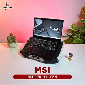 LAPTOP GAMING MSI MODERN 14 C5M SSD 512GB 8GB JUAL CEPAT MURAH BU TT