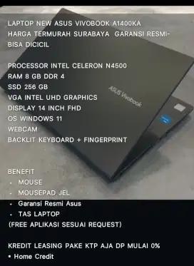 Laptop asus (bisa kredit)